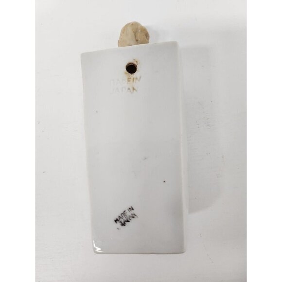 Vintage Colonial Man White Porcelain Wall Pocket Planter Vase Made in Japan - Picture 5 of 10